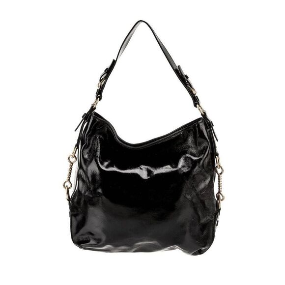 Pretty Vintage MICHAEL KORS Black Patent Leather Shoulder Bag - Picture 3 of 11